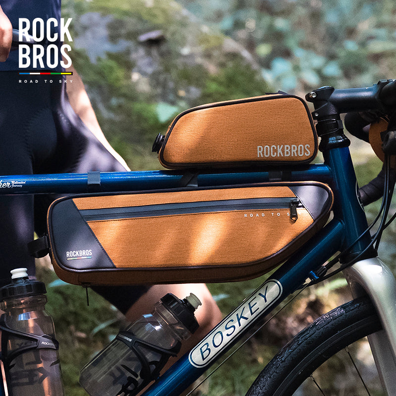 【ROAD TO SKY】 ROCKBROS Deluxe Cycling Frame Bag Bike Front Tube Bags - ROCKBROSUSA