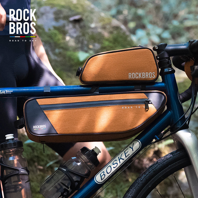 【ROAD TO SKY】 ROCKBROS Deluxe Cycling Frame Bag Bike Front Tube Bags