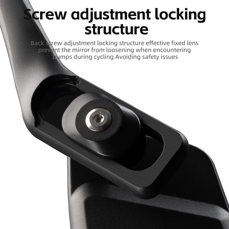 ROCKBROS HD Blast-Resistant Bike Mirror - Adjustable & Retractable - ROCKBROSUSA