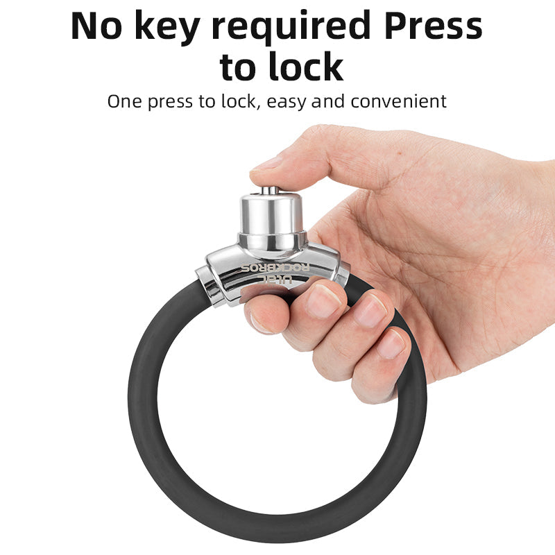 ROCKBROS Bike Cable Lock Portable Bicycle Lock Anti Theft Cable Lock - ROCKBROSUSA