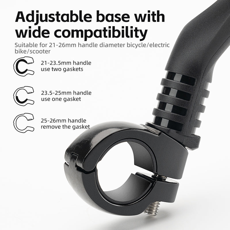 ROCKBROS HD Blast-Resistant Bike Mirror - Adjustable & Retractable - ROCKBROSUSA