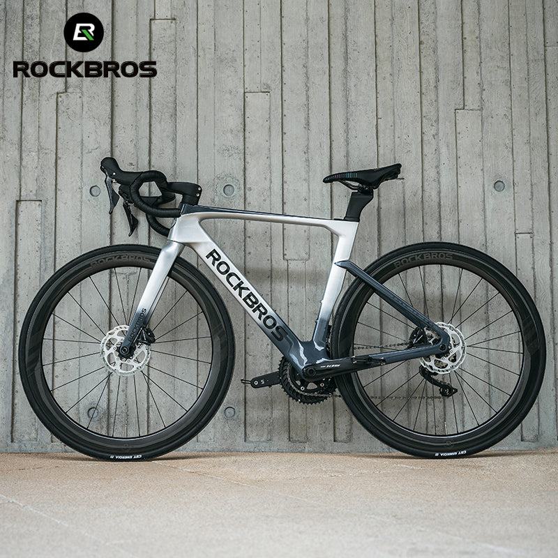 ROCKBROS Road Bike T700 Carbon Fiber Wheelset 50mm Rim Disc Brake Bike Wheels Clincher/Tubeless - ROCKBROSUSA