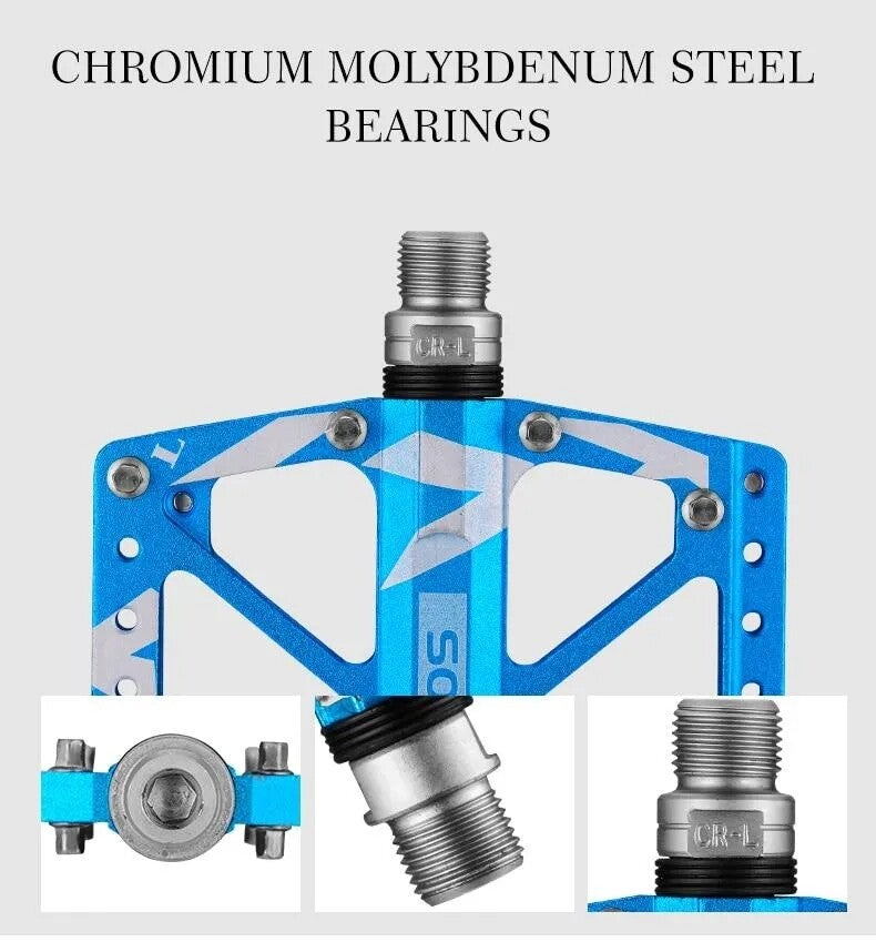 ROCKBROS Large Bike Pedals in Black or Blue