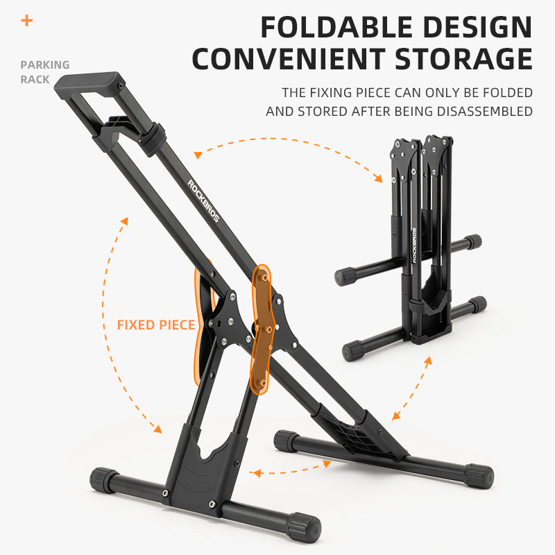 ROCKBROS Carbon Steel Folding Bike Stand - ROCKBROSUSA