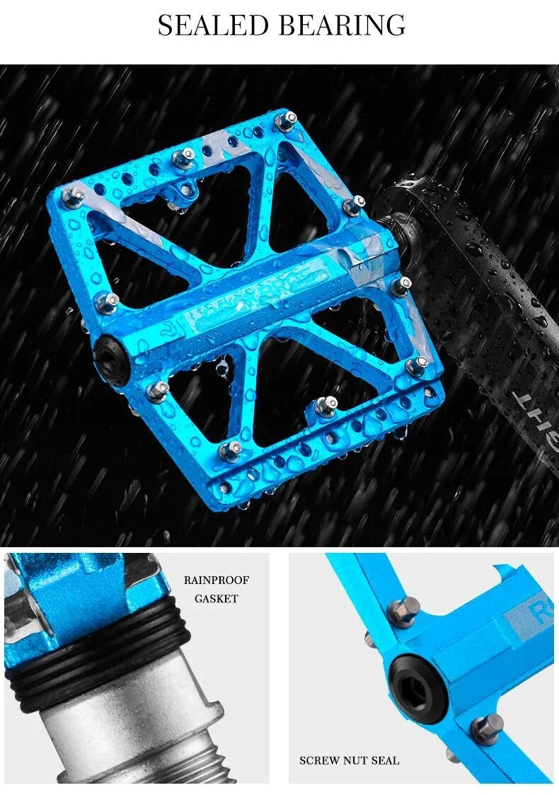 ROCKBROS Large Bike Pedals in Black or Blue