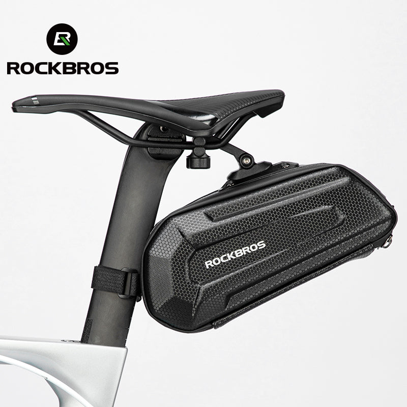 ROCKBROS Bike Saddle Bag Under Seat 3D Hard Shell Quick Release 1.7L