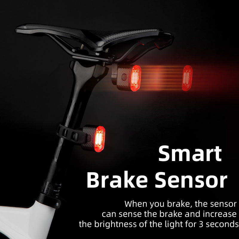 ROCKBROS 1000 Lumen Front Bike Light + Smart Brake & Tail Light Q4 - ROCKBROSUSA