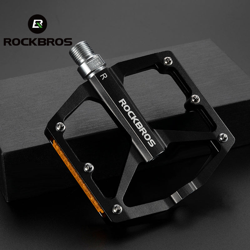 ROCKBROS Anti-Skid Aluminum Alloy Bike Pedals - Waterproof, Multiple Colors - ROCKBROSUSA