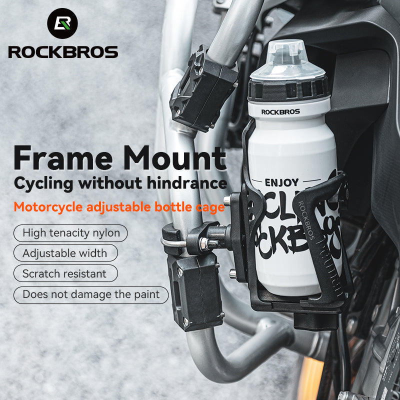 ROCKBROS Motorcycle & Bicycle Water Bottle Cage - Versatile Mount Holder - ROCKBROSUSA