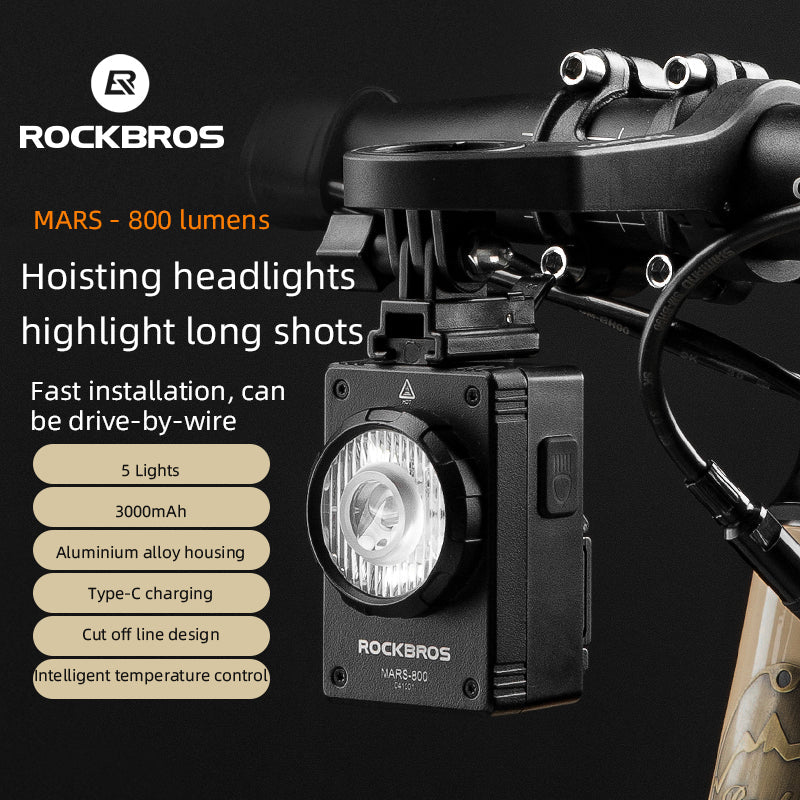 ROCKBROS Waterproof Bicycle Headlight - ROCKBROSUSA