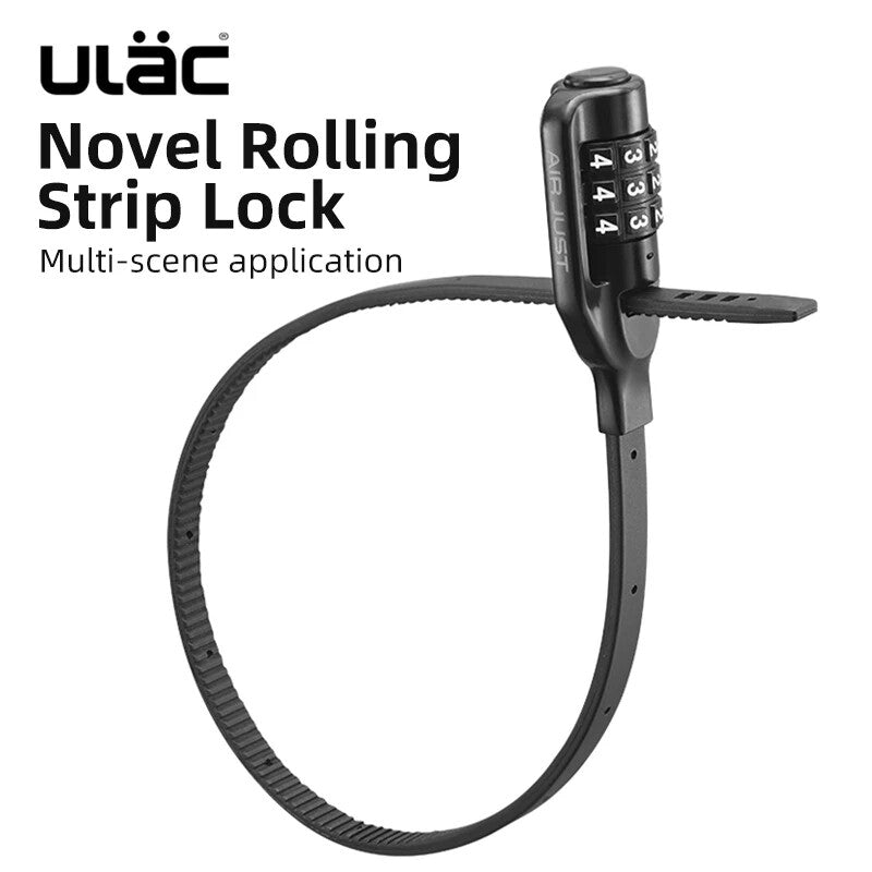 ROCKBROS ULAC Bike Helmet Lock 3-Digit Code Password Lock Portable MTB Bike Lock With Key - ROCKBROSUSA
