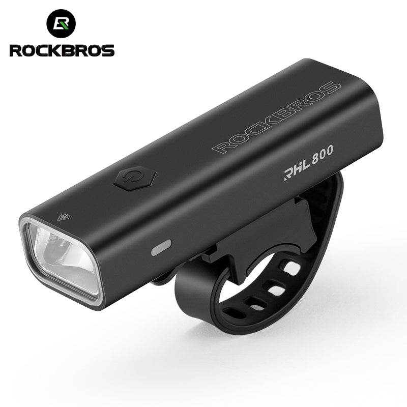 ROCKBROS Bicycle Front Headlight RHL800LM - 800 Lumens, USB-C, IPX6 Waterproof - ROCKBROSUSA