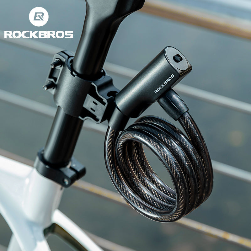ROCKBROS Steel Cable Bike Lock - Anti-theft, Portable, Waterproof - ROCKBROSUSA