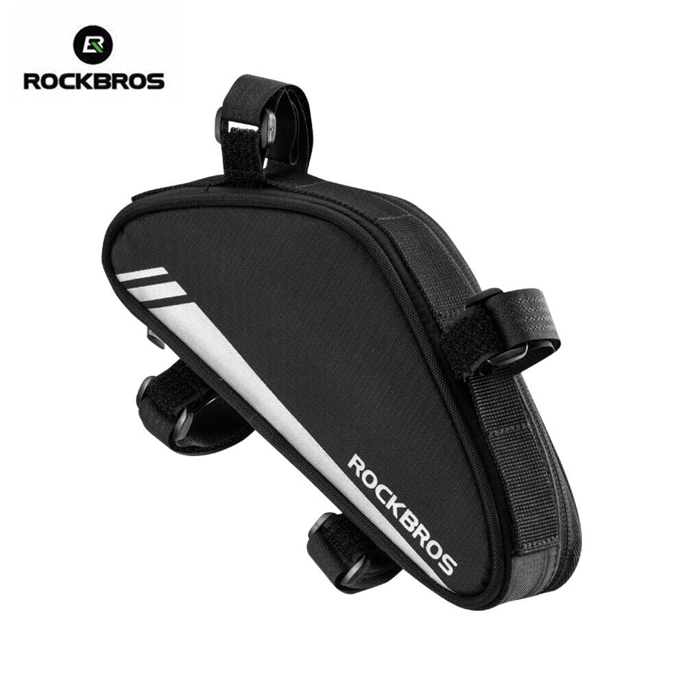 ROCKBROS 0.7L Bicycle Frame Bag - Reflective, Tool-free Install - ROCKBROSUSA