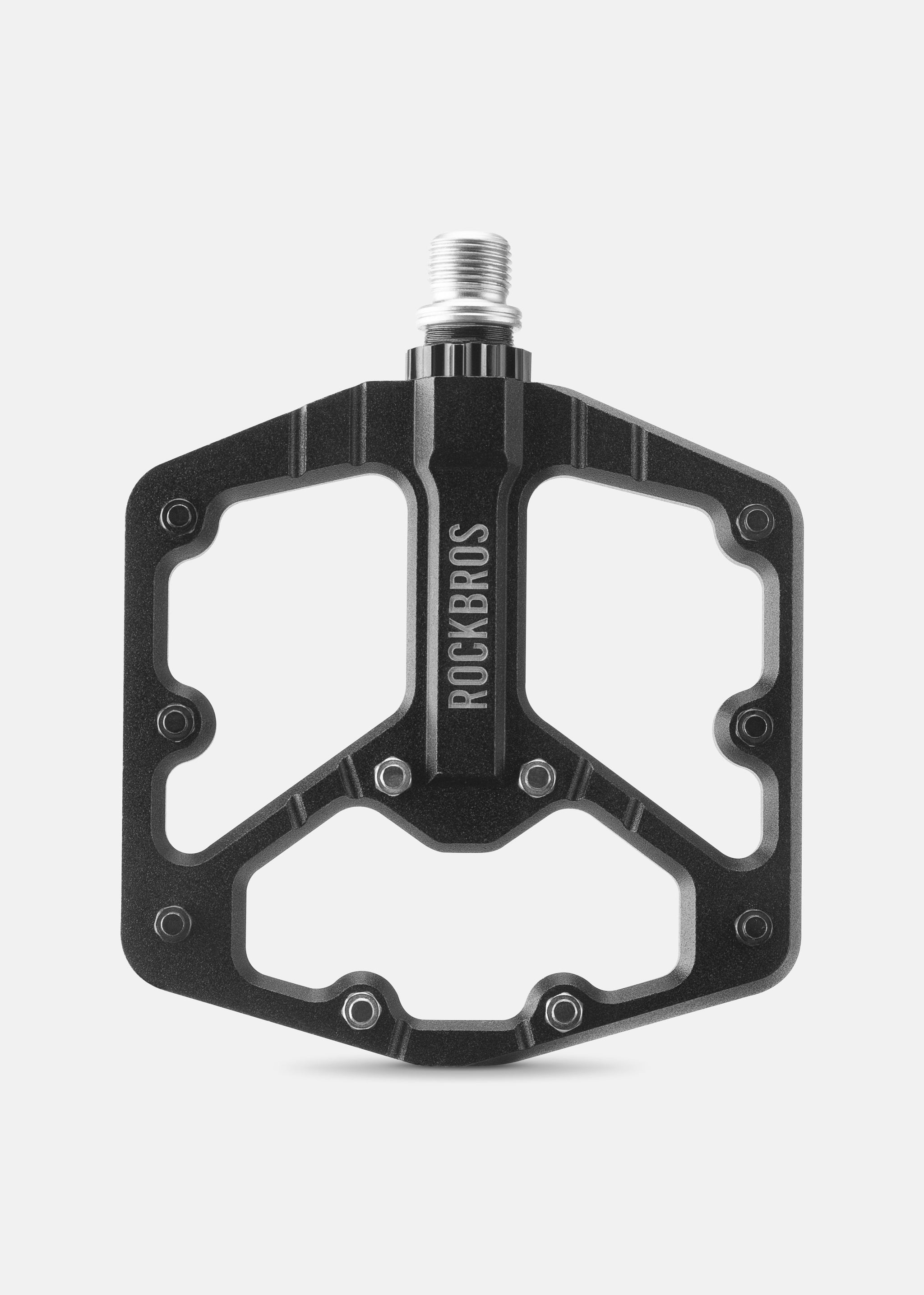 bike pedal hub ROCKBROS Road to Sky Wide Bike Pedals in Black (Pair)