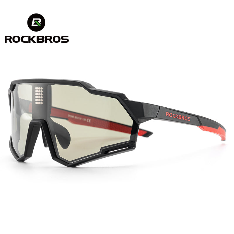 ROCKBROS Cycling Photochromic Glasses Electronic Color Changing SunGlasses Clear