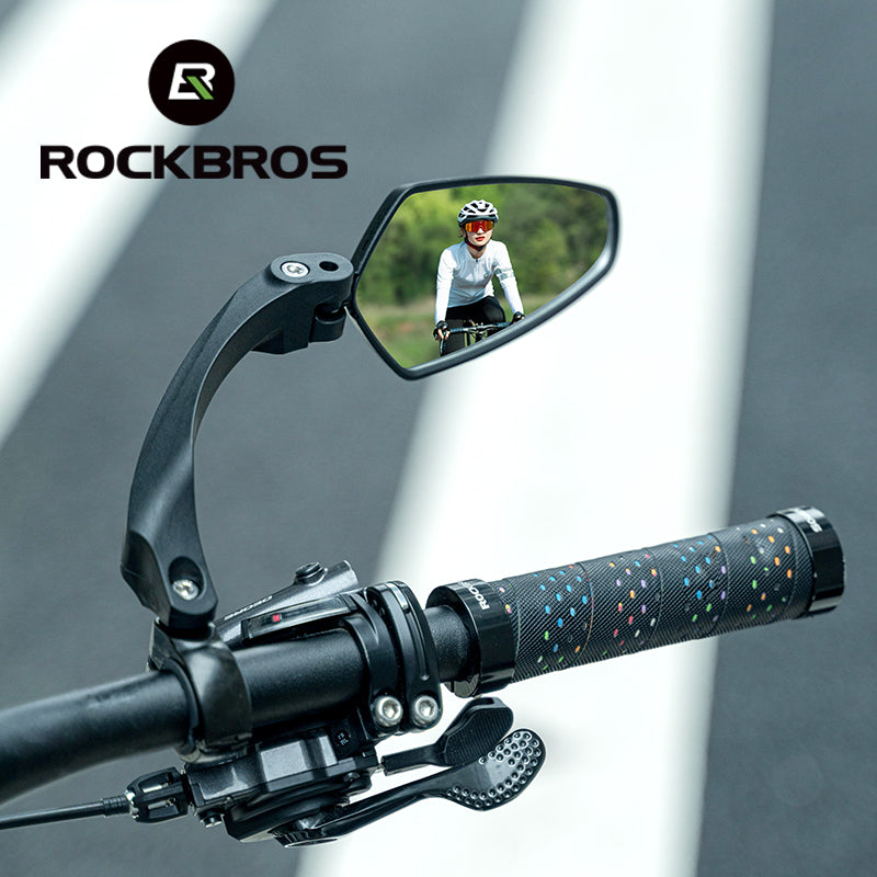 ROCKBROS Bike Rear View Mirror Handlebar eBike Mirror Mountain Bike Bicycle Mirrors - ROCKBROSUSA