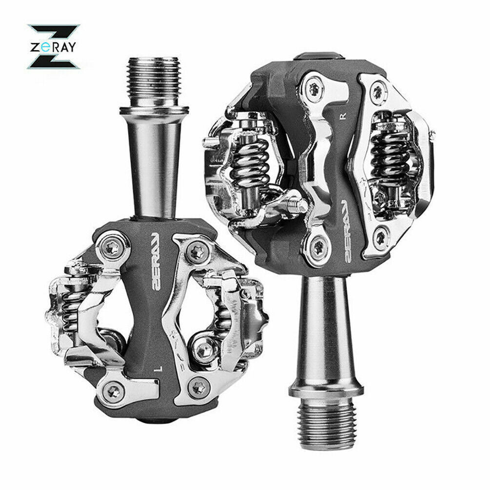 ROCKBROS ZERAY Bike Pedals Self-locking Aluminum Alloy Mountain Bike SPD CR-MO Pedals - ROCKBROSUSA