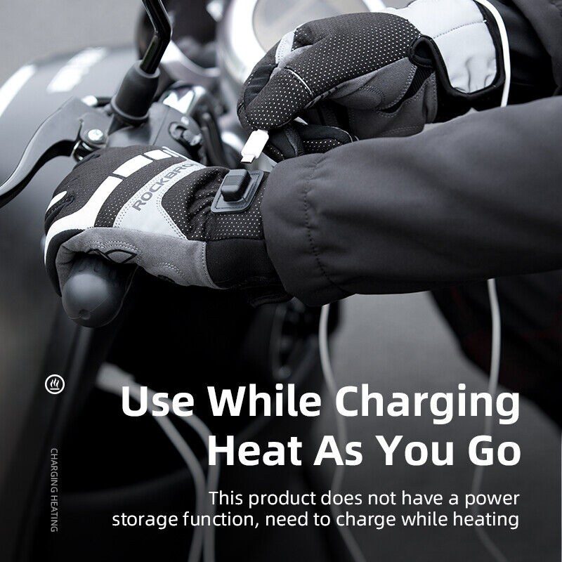 ROCKBRS Winter Gloves Cycling Electric Heated Glove USB Rechargeable Touchscreen - ROCKBROSUSA