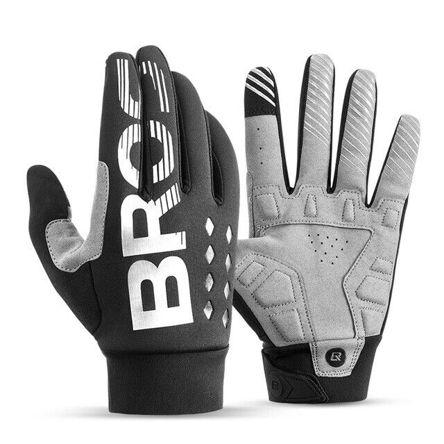 ROCKBROS Winter Full Finger Cycling Sporting Gloves SBR Touchscreen Warm Gloves - ROCKBROSUSA
