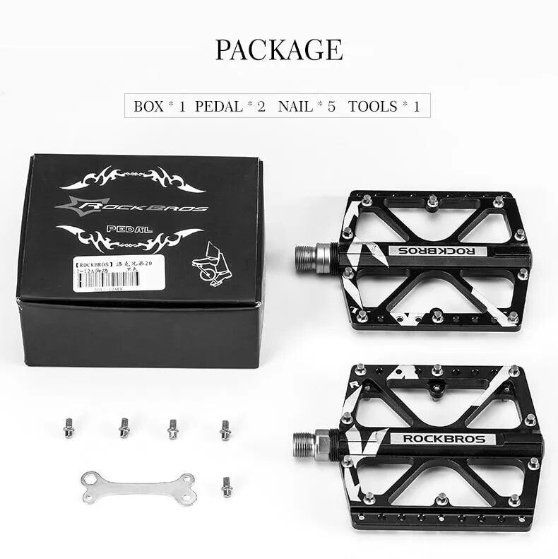 ROCKBROS Large Bike Pedals in Black or Blue