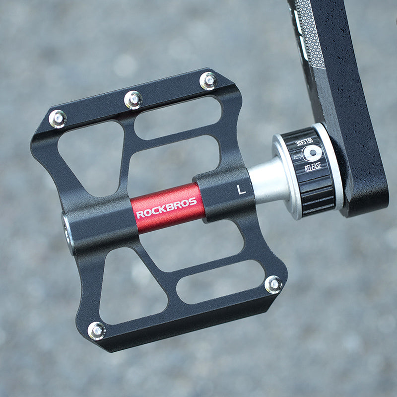 ROCKBROS Quick-Release Bike Pedals in Black (Pair) - ROCKBROSUSA