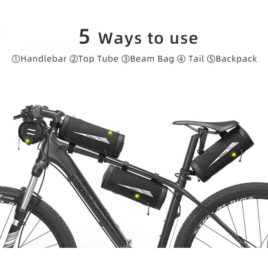 ROCKBROS 2L Waterproof Handlebar Bag - Multi-Purpose, Easy Clean - ROCKBROSUSA