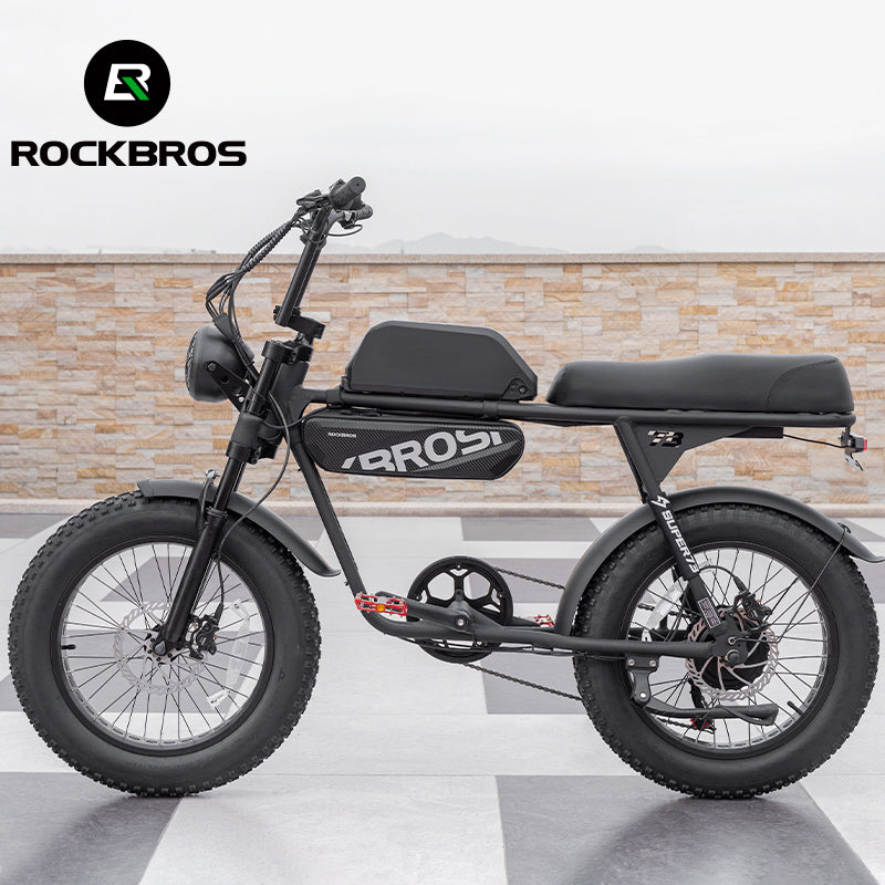 ROCKBROS E-Bike Bag top Tube Front Frame Bag Black Waterproof 4.5L Beam Storage Package - ROCKBROSUSA