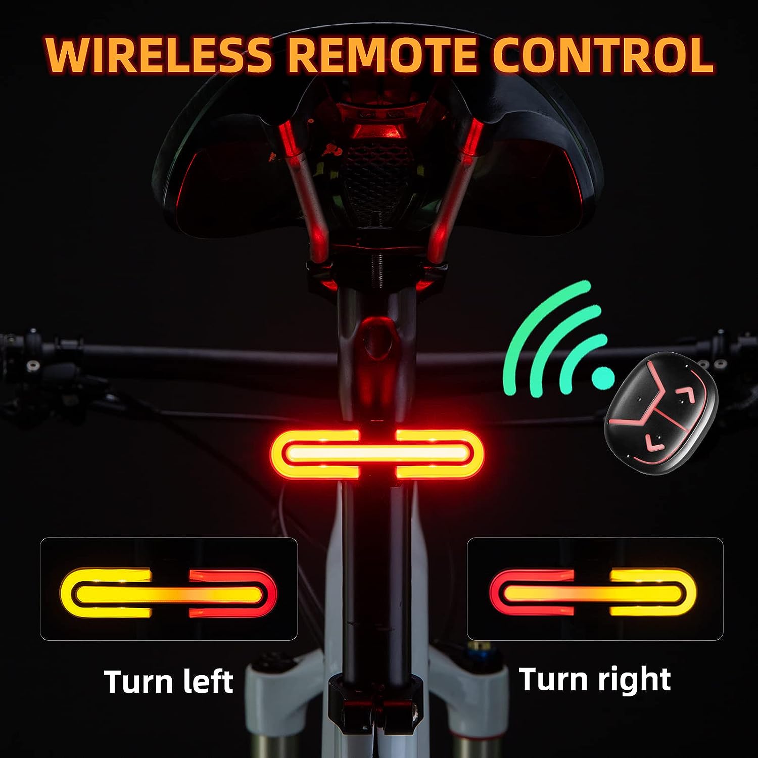 ROCKBROS Bike Tail Light with Turn Signals - ROCKBROSUSA