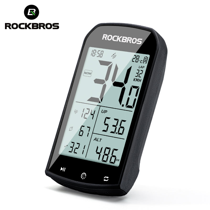 ROCKBROS Wireless Bike Computer - ANT+ Bluetooth, Multi-GPS, Waterproof - ROCKBROSUSA