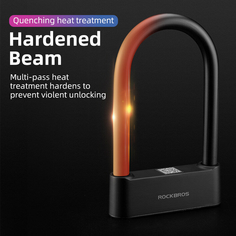 ROCKBROS Bike Lock Smart Fingerprint Key MTB Motor Key USB Repetitive Power Portable - ROCKBROSUSA