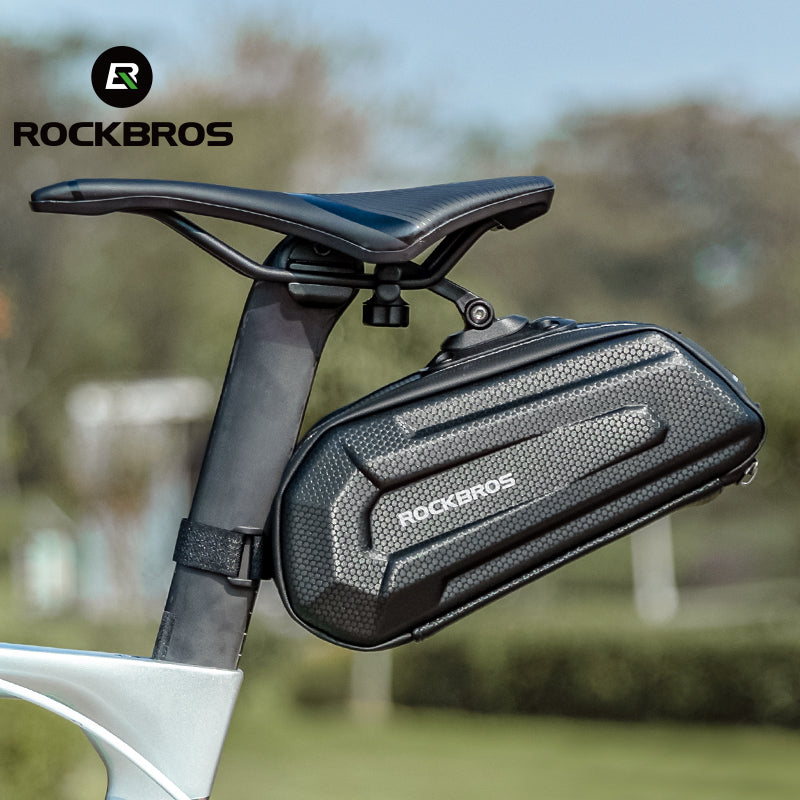 ROCKBROS Bike Saddle Bag Under Seat 3D Hard Shell Quick Release 1.7L - ROCKBROSUSA