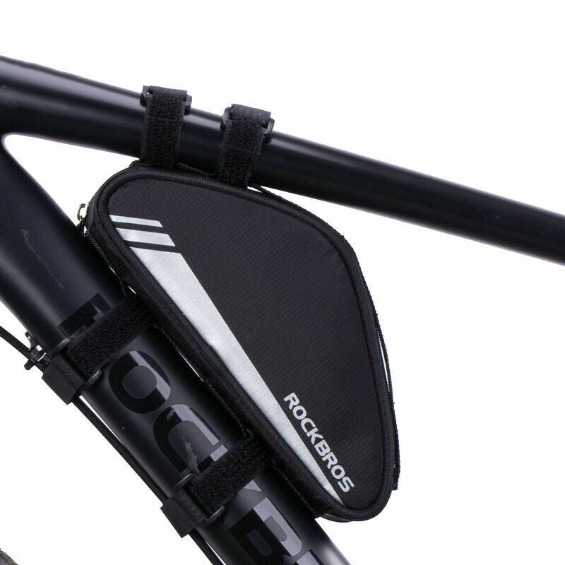 ROCKBROS 0.7L Bicycle Frame Bag - Reflective, Tool-free Install - ROCKBROSUSA