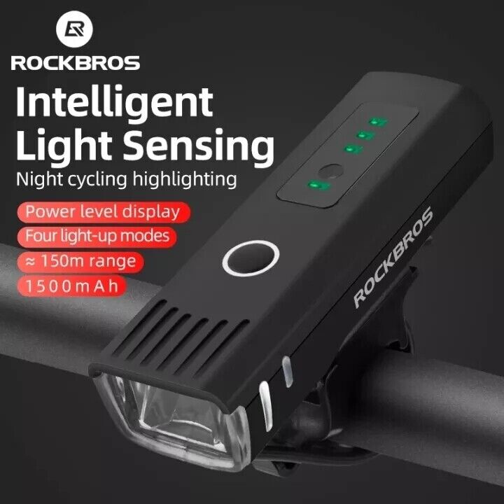 ROCKBROS Smart Sensing Front Bicycle Headlight QD-250LM - ROCKBROSUSA