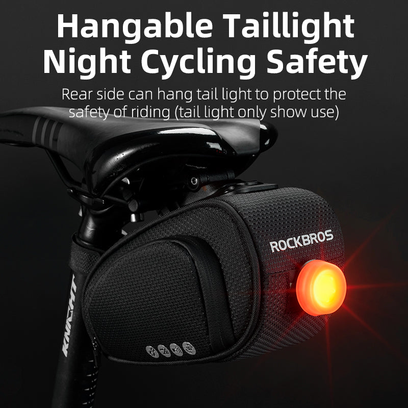 ROCKBROS Bike Saddle Bag Bike Bag Under Seat Bag Bicycle Seat Pack Pouch - ROCKBROSUSA