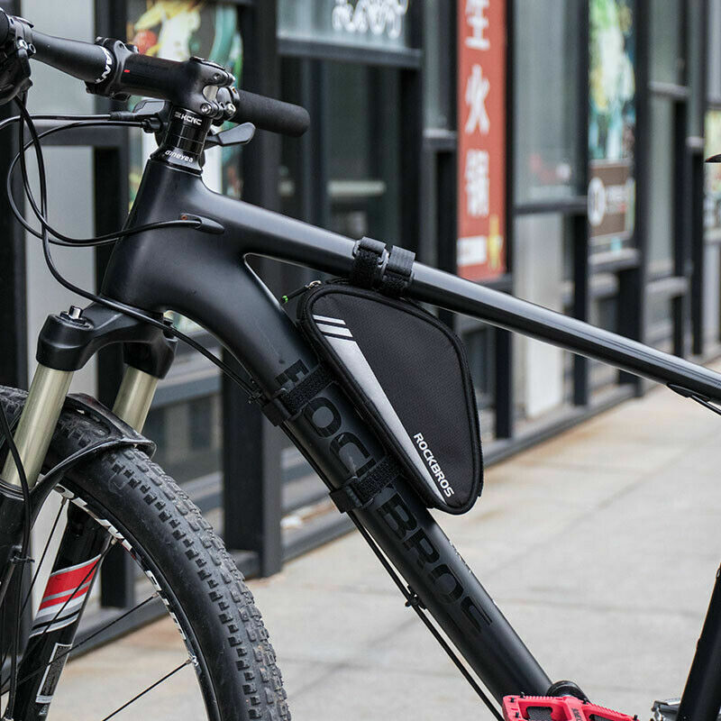 ROCKBROS 0.7L Bicycle Frame Bag - Reflective, Tool-free Install - ROCKBROSUSA