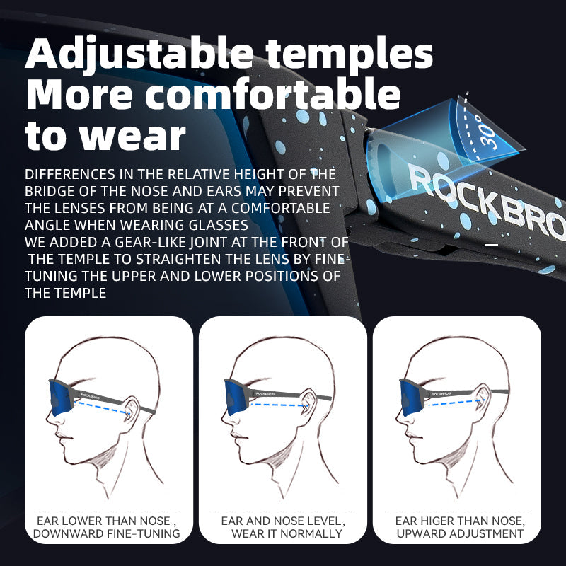 ROCKBROS Sports Polarized Sunglasses for Men Women UV400 Protection Sunglasses for Cycling Running Biking - ROCKBROSUSA