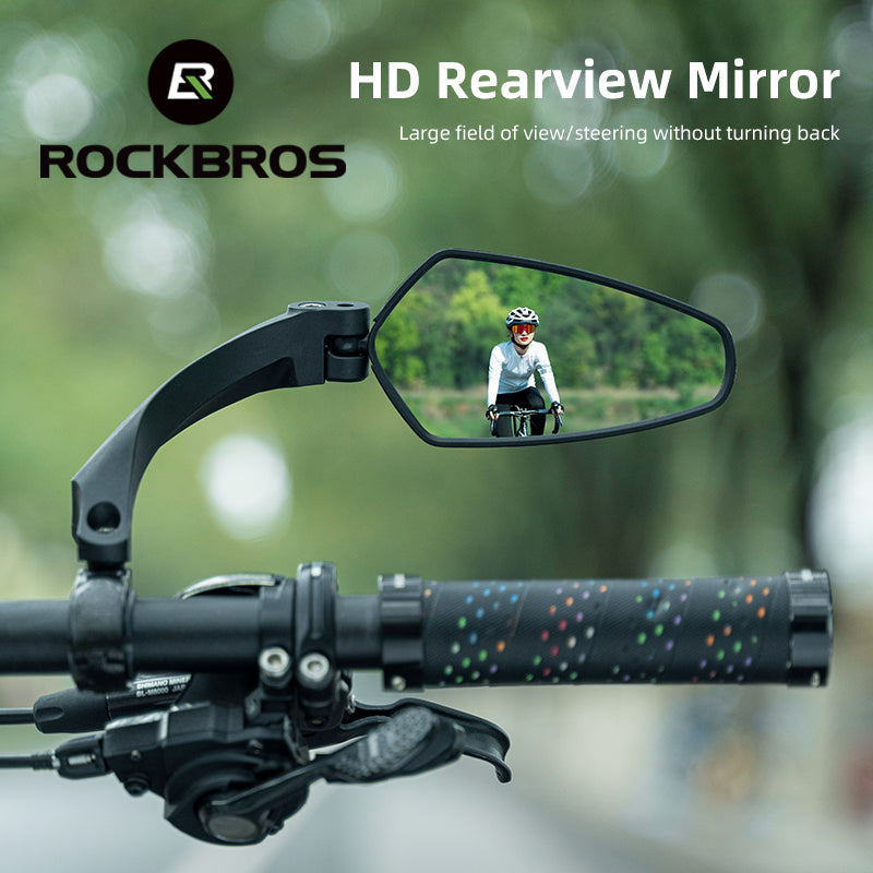 ROCKBROS Bike Rear View Mirror Handlebar eBike Mirror Mountain Bike Bicycle Mirrors - ROCKBROSUSA