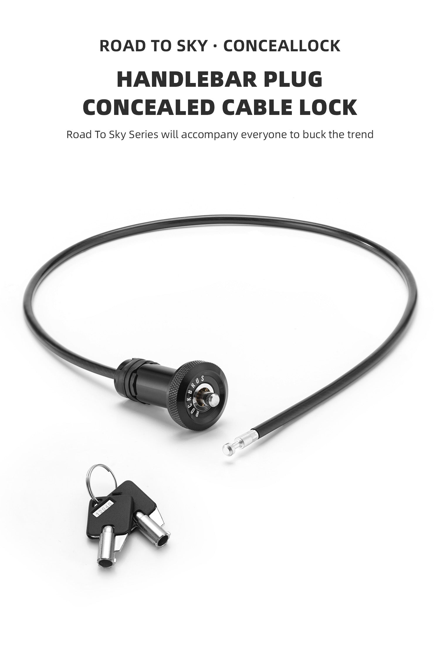 【ROAD TO SKY】by ROCKBROS Concealed Secure Road Bike Lock - ROCKBROSUSA