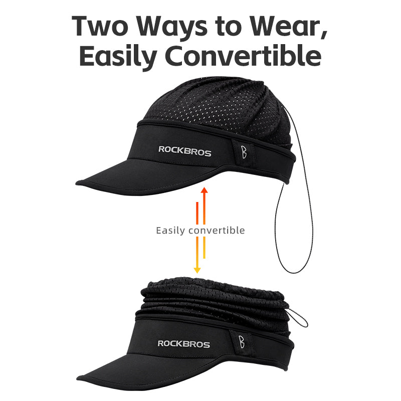 ROCKBROS Outdoor Cycling Hats Ice Silk Sunshade Cap Spring Summer Cap Breathable - ROCKBROSUSA