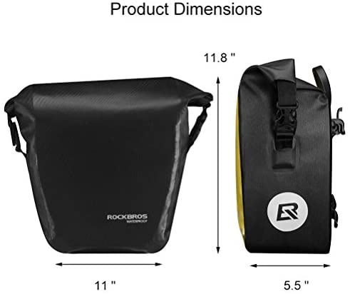 ROCKBROS Std Bicycle Saddlebag in Black