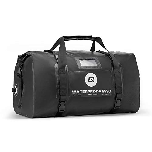 ROCKBROS Waterproof Duffel Bag 60L Motorcycle Travel Dry Duffel Bag, Black ROCKBROS Waterproof Duffel Bag 60L Motorcycle Travel Dry Duffel Bag, Black