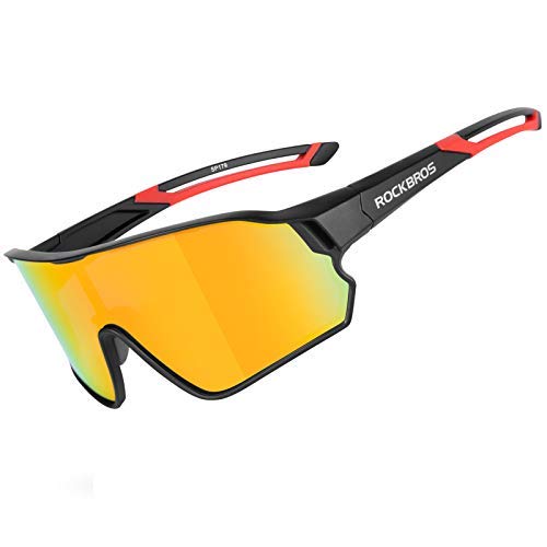 ROCKBROS Photochromic Cycling Sunglasses Polarized Built-in Myopia Frame Sports Glasses Men