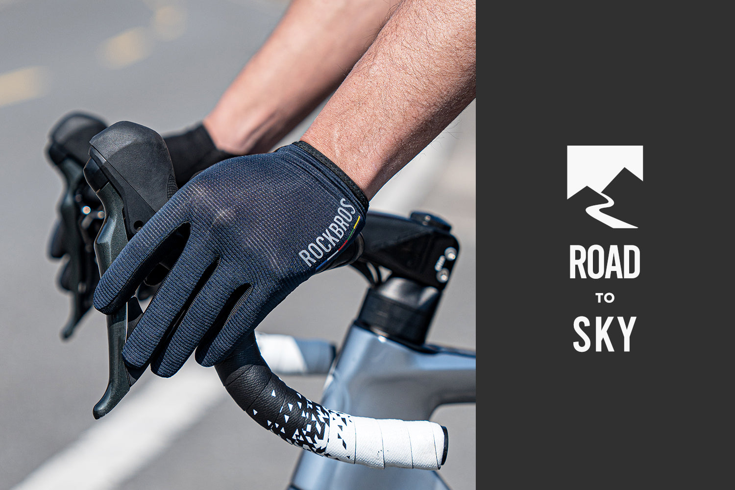 【ROAD TO SKY】by ROCKBROS Anti-Slip Cycling Gloves in Various Colours - ROCKBROSUSA