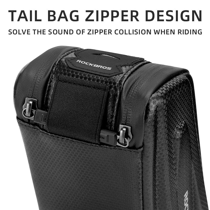 ROCKBROS Bike Saddle Bag Under Seat 3D Hard Shell Quick Release 1.7L - ROCKBROSUSA