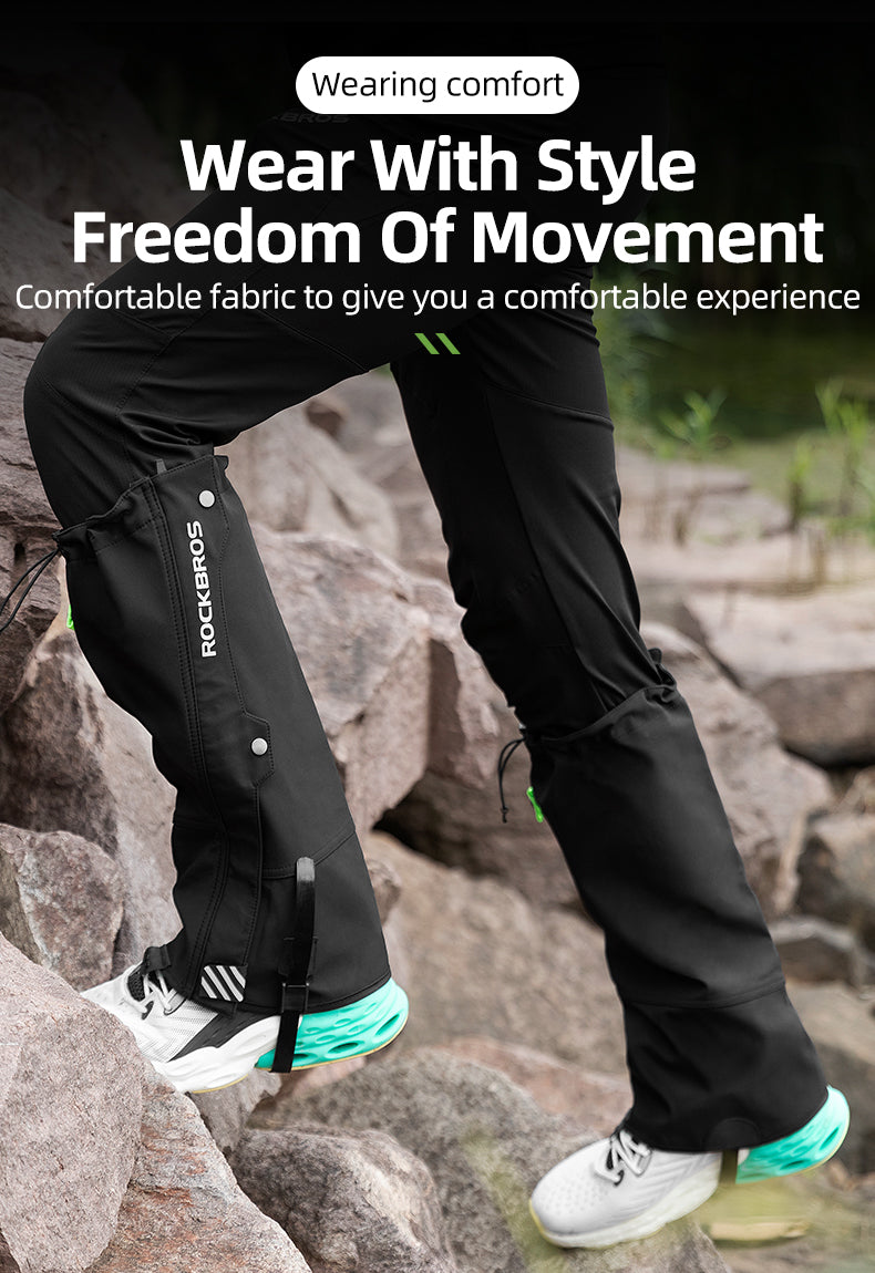 ROCKBROS Leg Warmer Breathable Reflective Outdoor Cycling Sports Boot Cover - ROCKBROSUSA