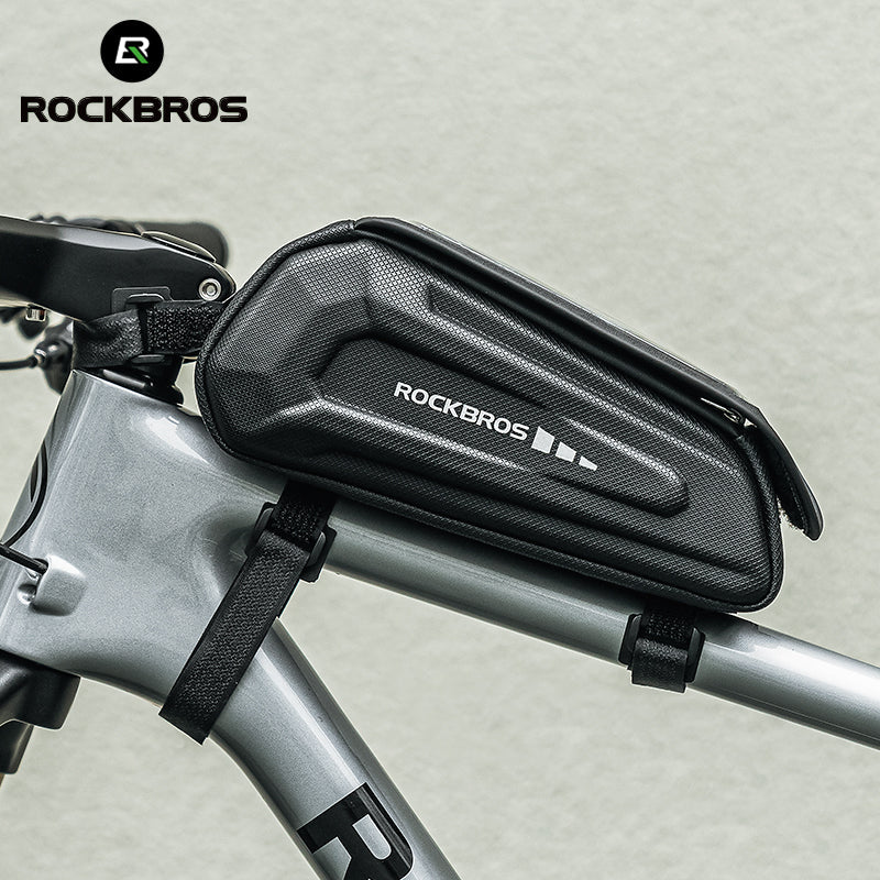 ROCKBROS Bicycle Phone Bag 1.7L 6.8in Waterproof Bike Cycling Frame Bag Top Tube Bag - ROCKBROSUSA