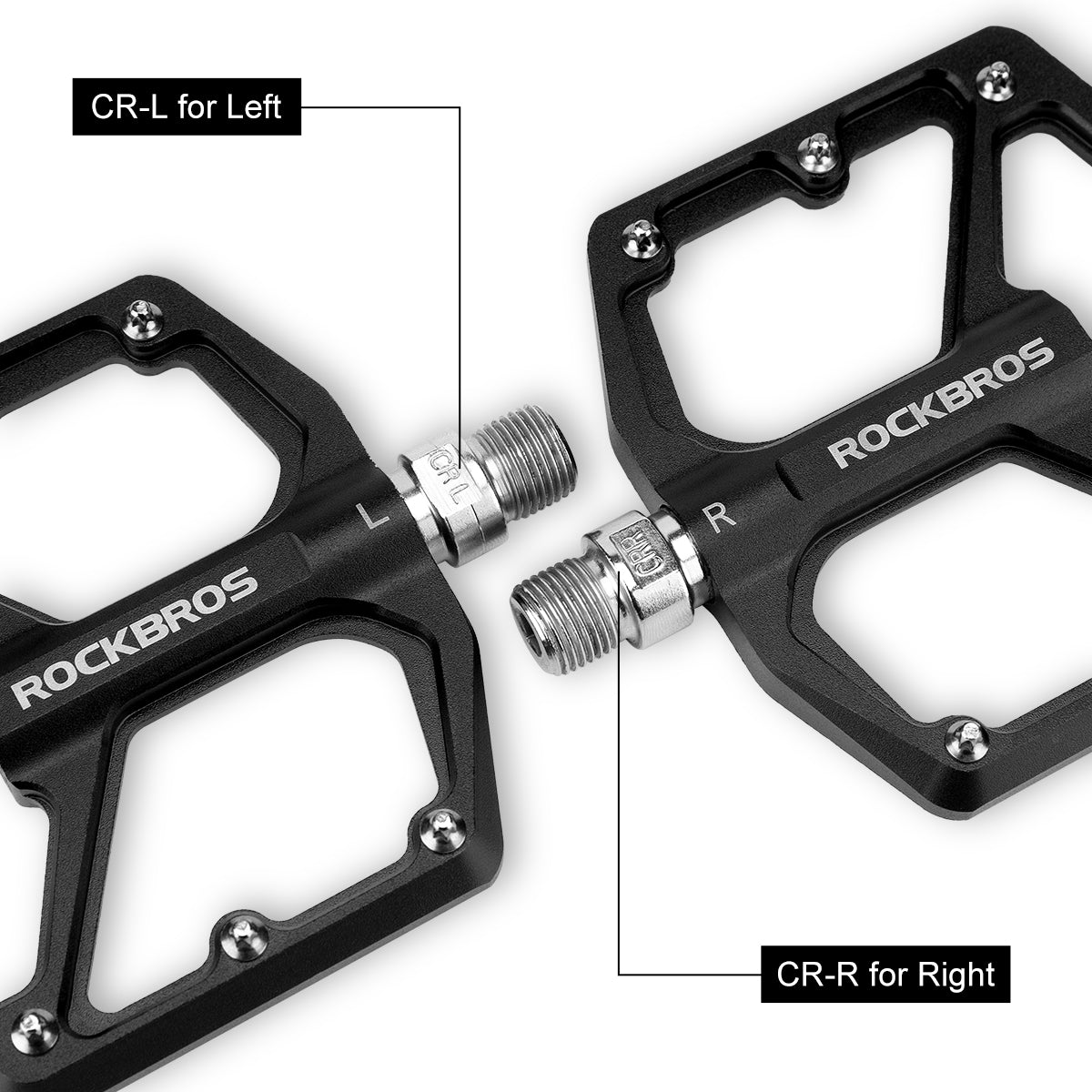 ROCKBROS Ultra Lightweight Flat Bike Pedals in Various Colours (Pair)