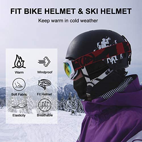 ROCKBROS Balaclava Unisex Fleece Ski Mask, Windproof Face Mask