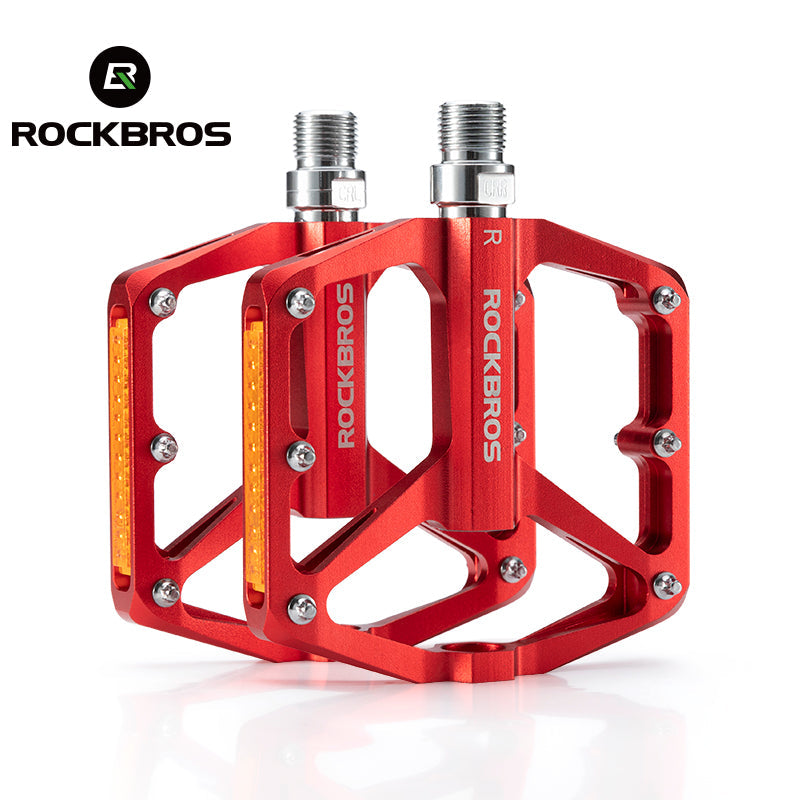 ROCKBROS Anti-Skid Aluminum Alloy Bike Pedals - Waterproof, Multiple Colors - ROCKBROSUSA